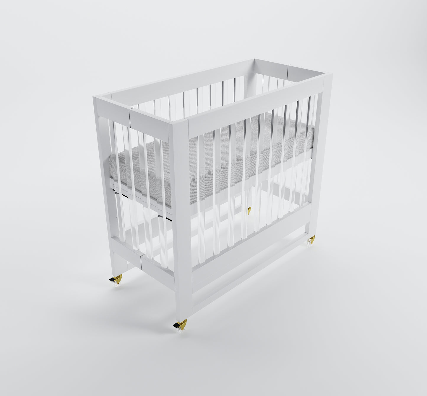 Pure White/Acrylic/Gold