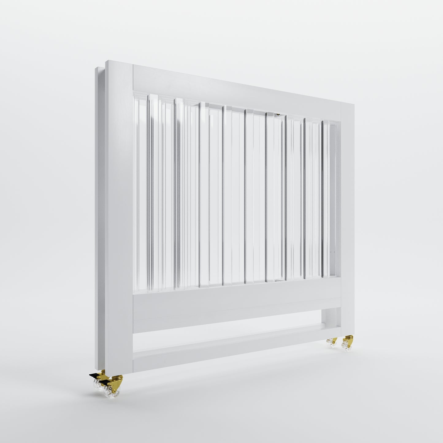 Pure White/Acrylic/Gold