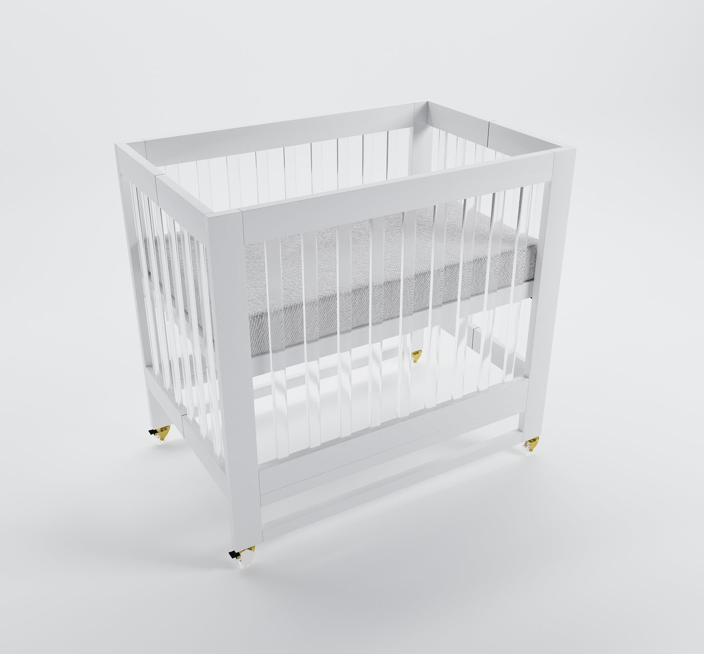 Pure White/Acrylic/Gold