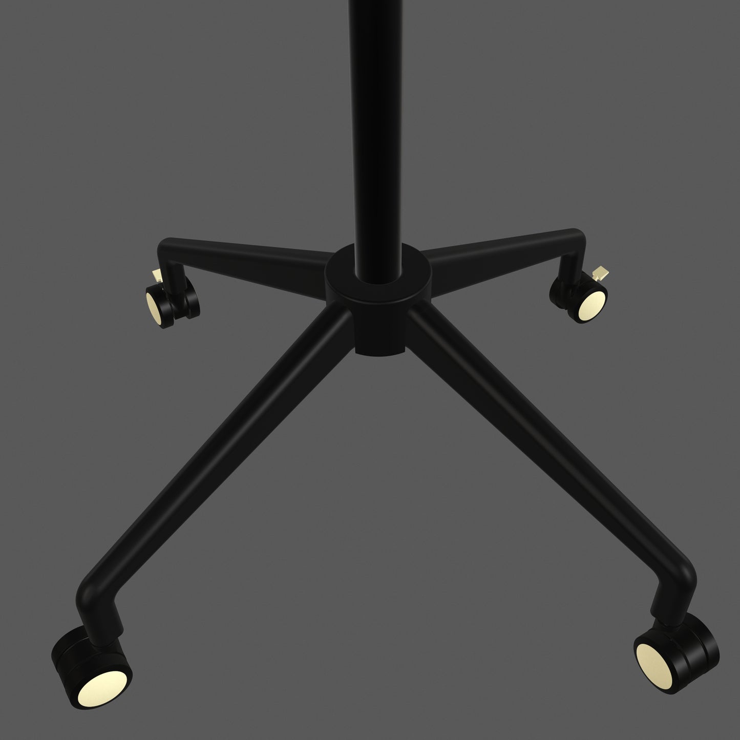 Black/Brushed Brass base and wheels