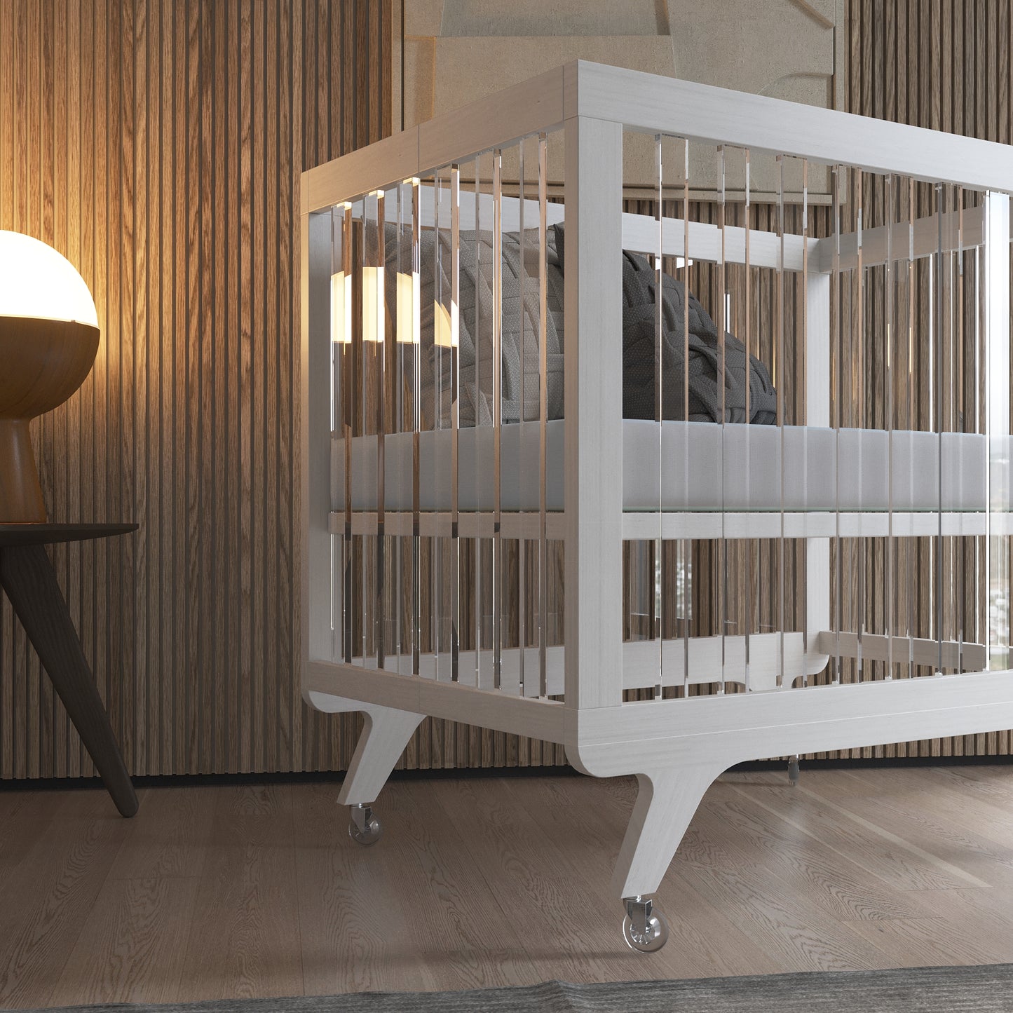 Stain White/Acrylic/Chrome