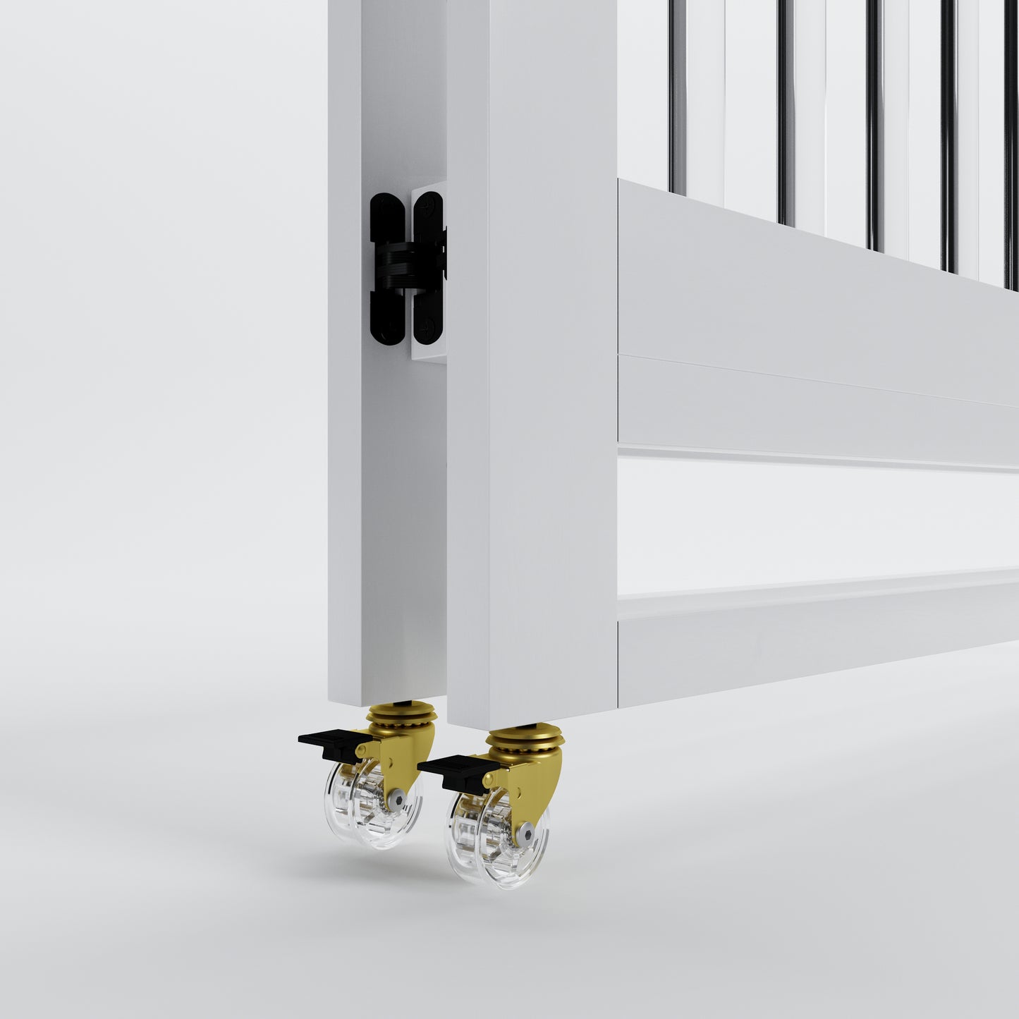 Pure White/Acrylic/Gold