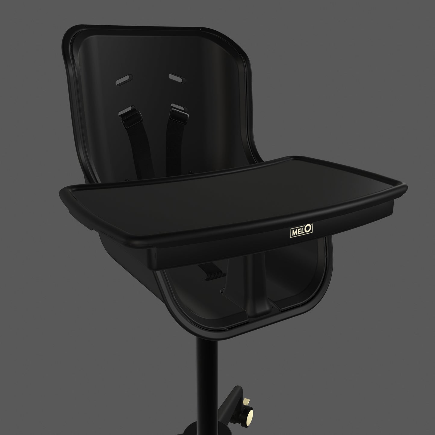 Black/Brushed Brass Seat