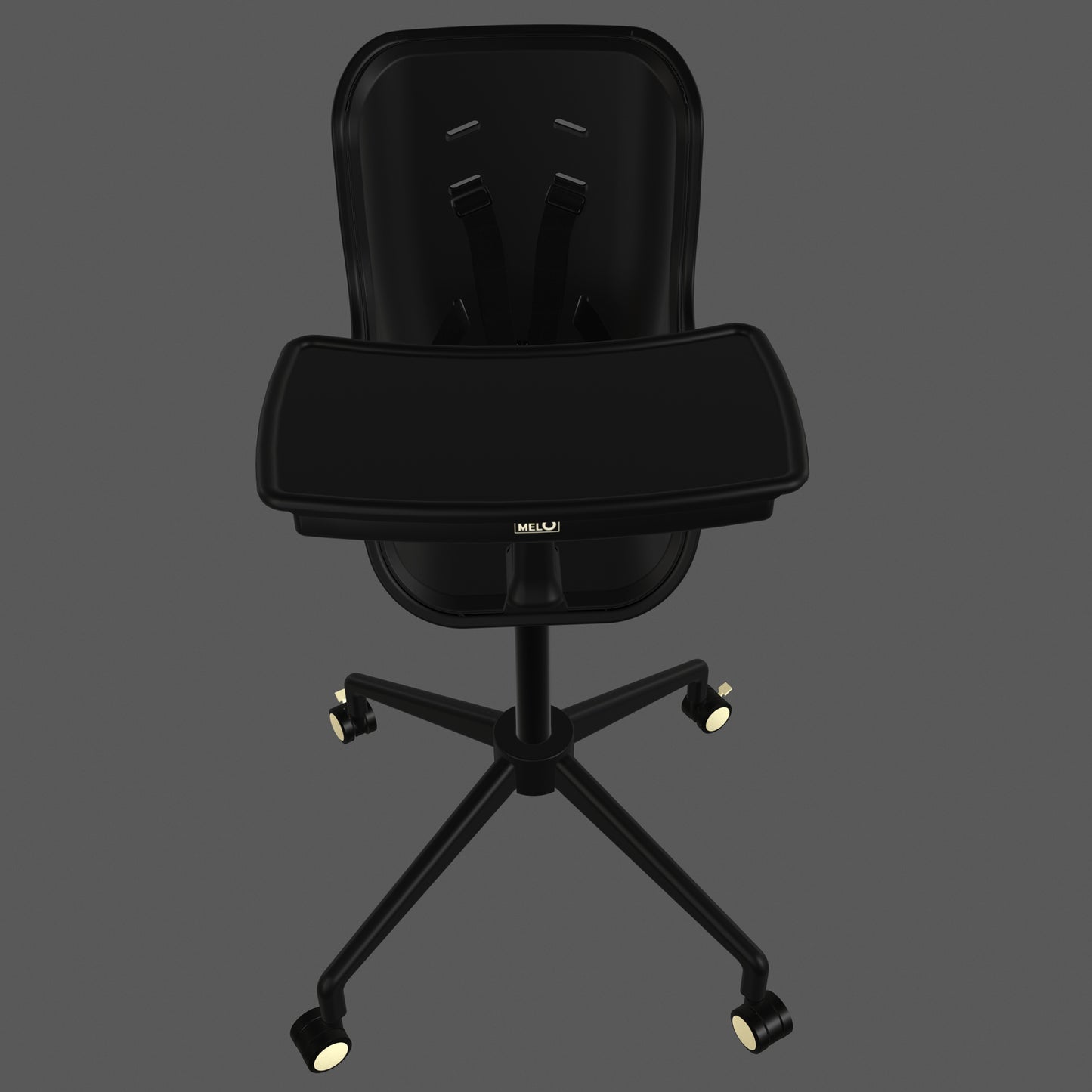 Black/Brushed Brass top view